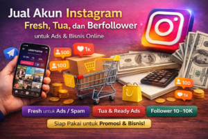 Jual Akun Instagram Fresh, Tua, dan Berfollower untuk Ads & Bisnis Online
